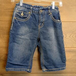 Z Cavaricci Adjustable  Waist Blue Denim Shorts Girls Size 16